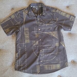 Youth Boys Black and Gold TANOA Dress Shirt
